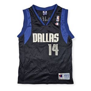 Champion Dallas Mavericks‎ #14 Najera Sleevless Team Jersey Boy's Size 10/12